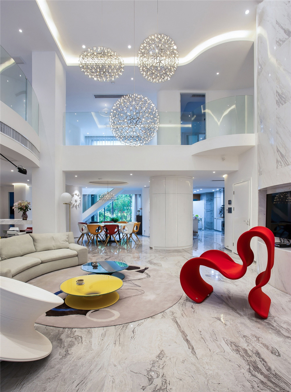 仁恒河濱城復(fù)式戶型裝修現(xiàn)代風(fēng)格設(shè)計案例展示