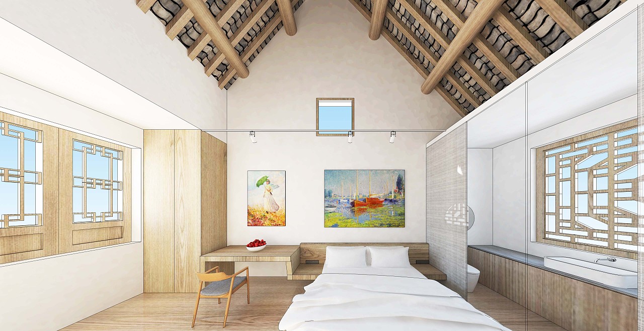 河南浚縣古建筑民宿室內(nèi)設(shè)計